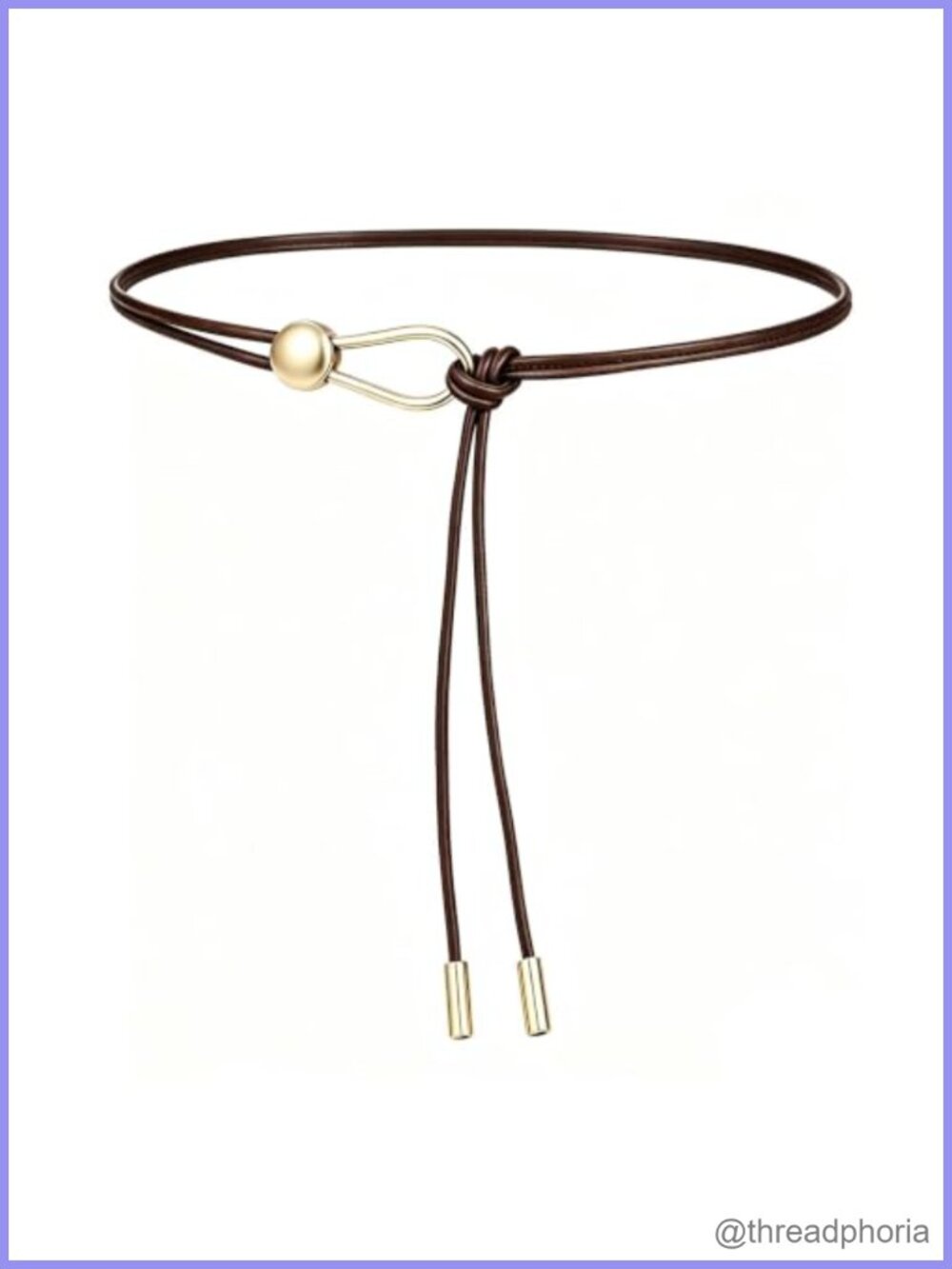 Boho Faux Leather Tie Waist Belt Skinny Western Style Women's Accessory